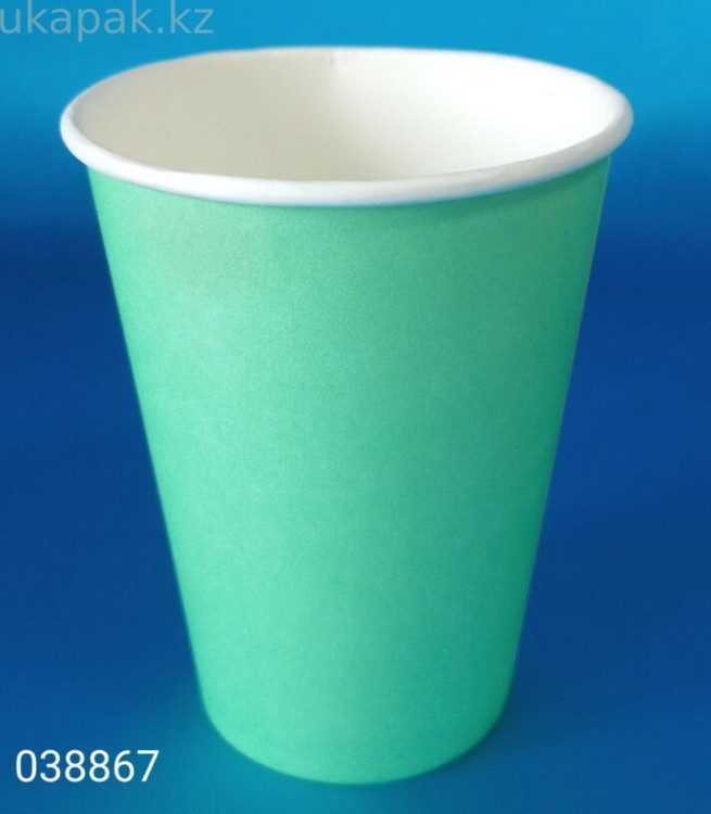Стакан бумажный ГН 350 430мл мятный 50шт 800